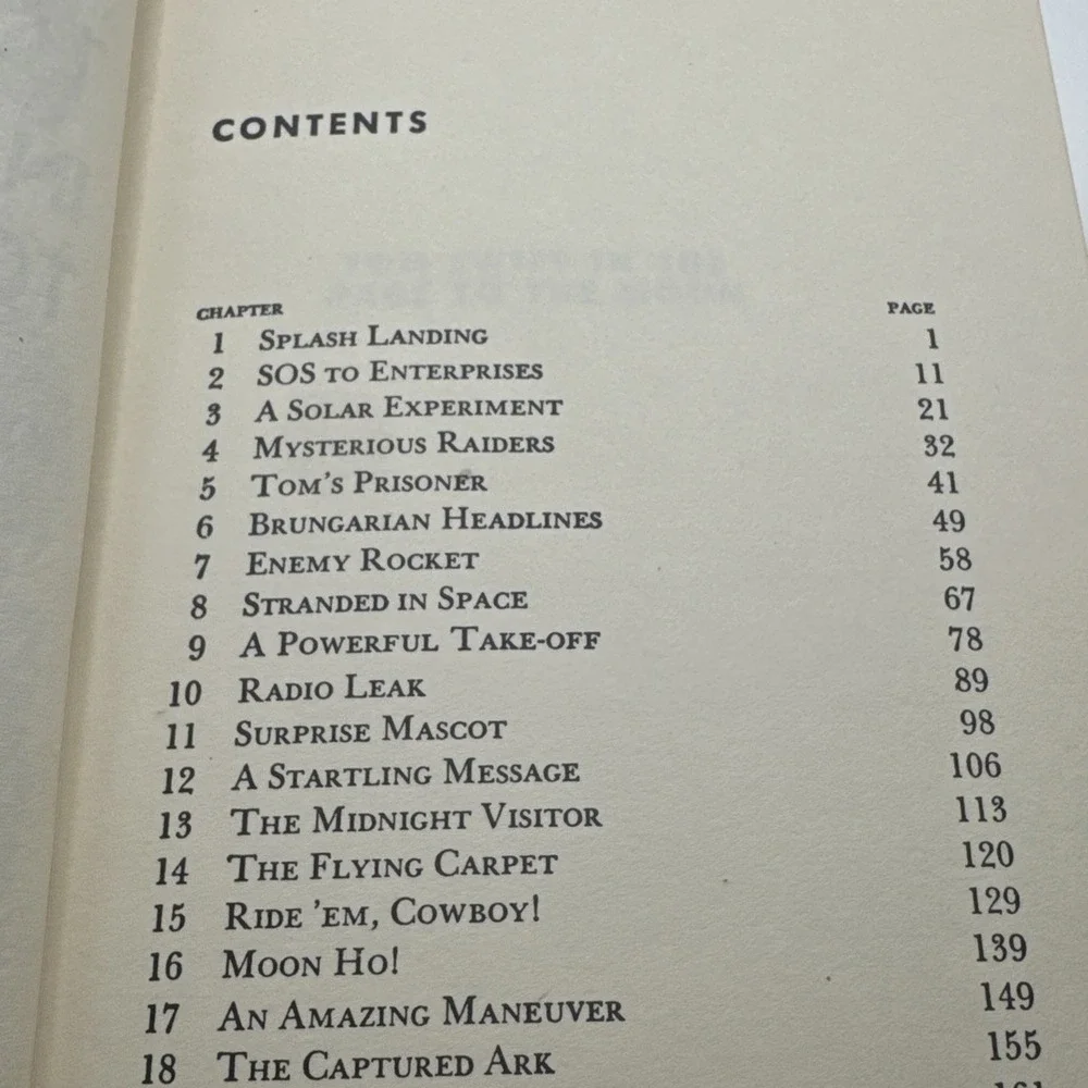 TOM SWIFT IN THE RACE TO THE MOON (9112) Vintage 1958 by Victor Appleton II-NICE